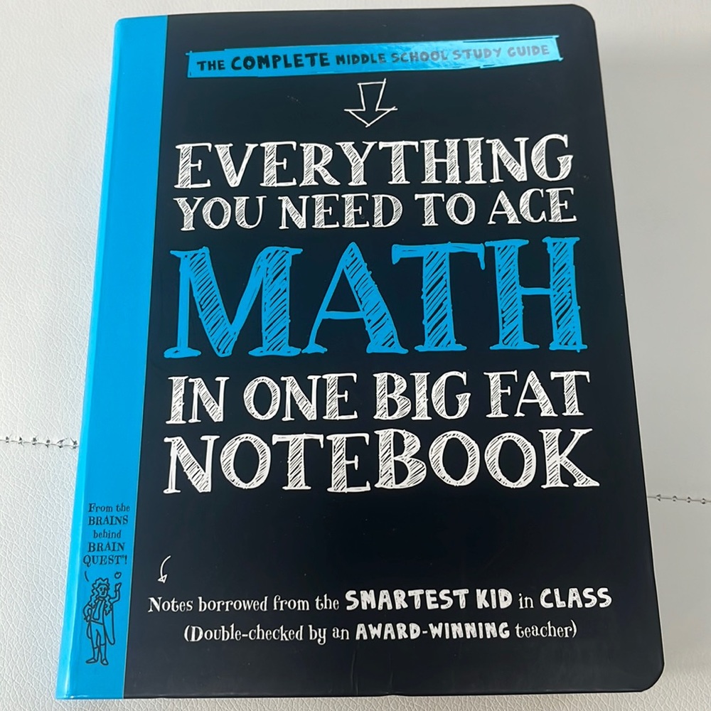 Complete Middle School Guide MATH In One Big Fat Notebook